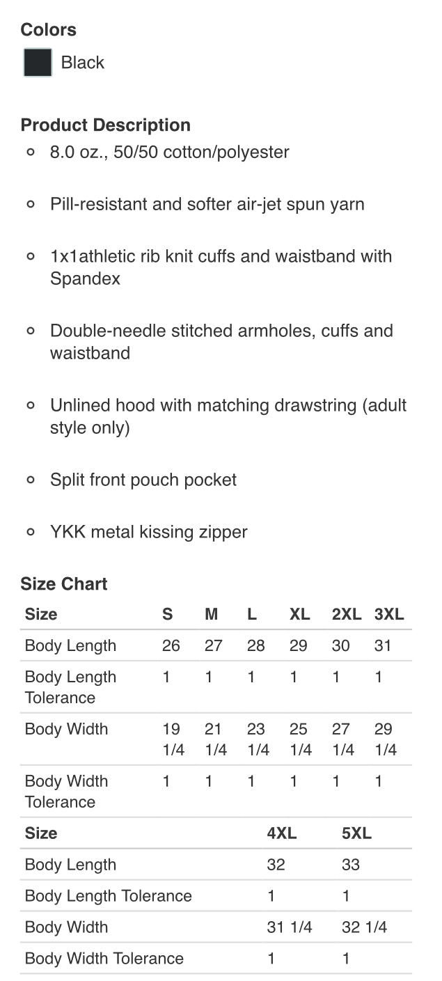 “The Devon” zip up hoodie