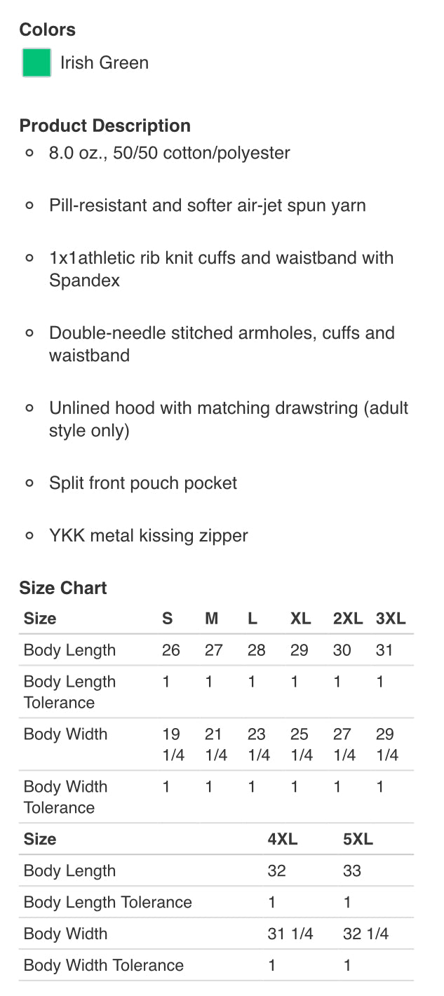 “The Devon” zip up hoodie